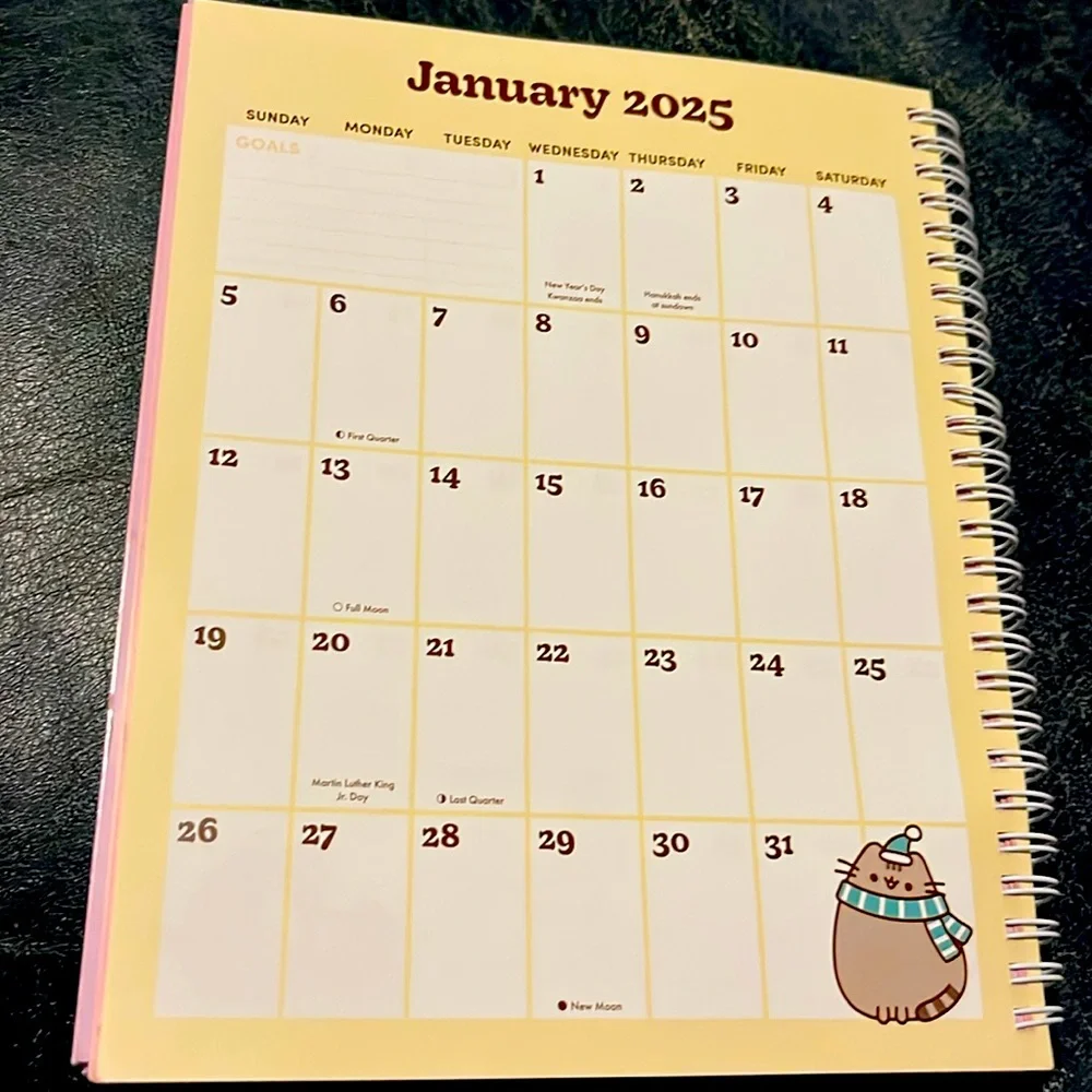 •Last One!• Pusheen 16 Month Weekly 2025 Planner With Stickers